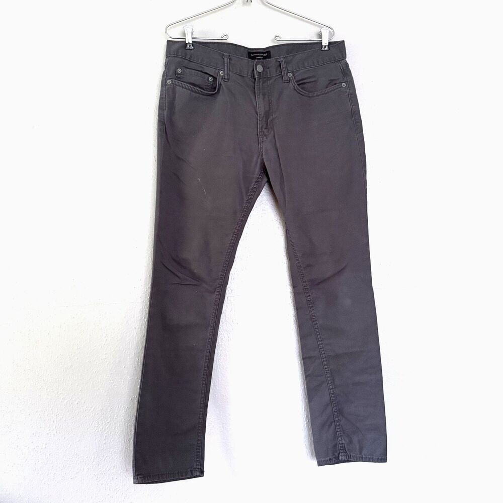 Banana Republic Pants Men's 32X30 Gray Traveler Skinny Fit Stretch